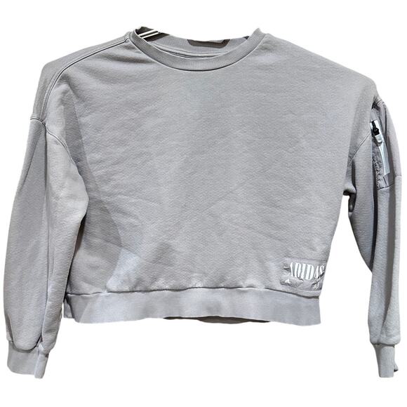 adidas Sweatshirt Women Size M Brown Oversized Crew Neck Athleisure Streetwear - Picture 1 of 7